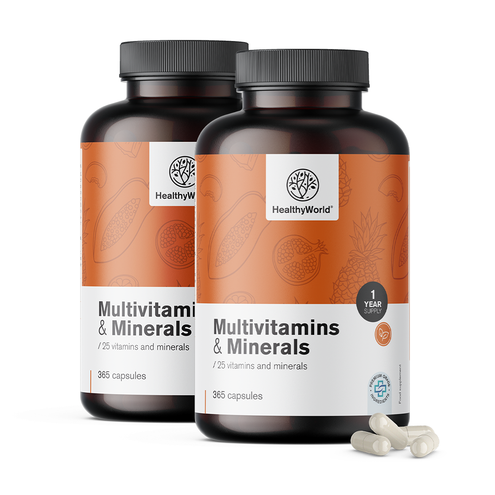 Multivitamini in multiminerali = Multivitaminas y multiminerales