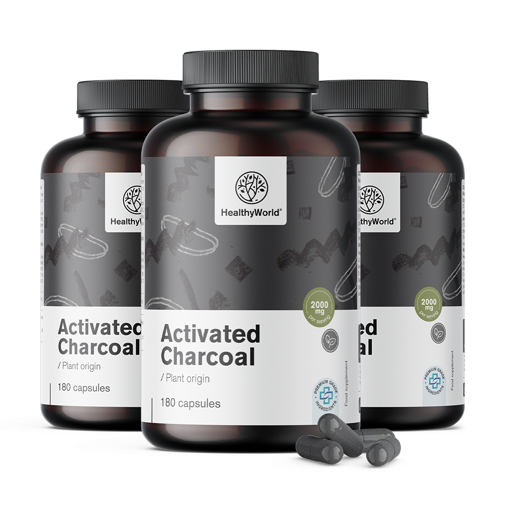 Carbón activado 2000 mg