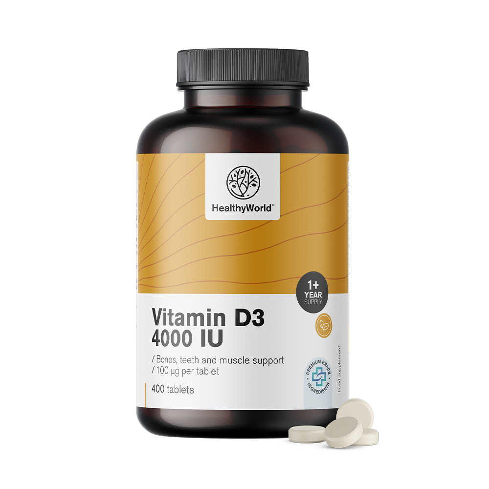 Vitamina D3 4000 es decir en presentación XL.