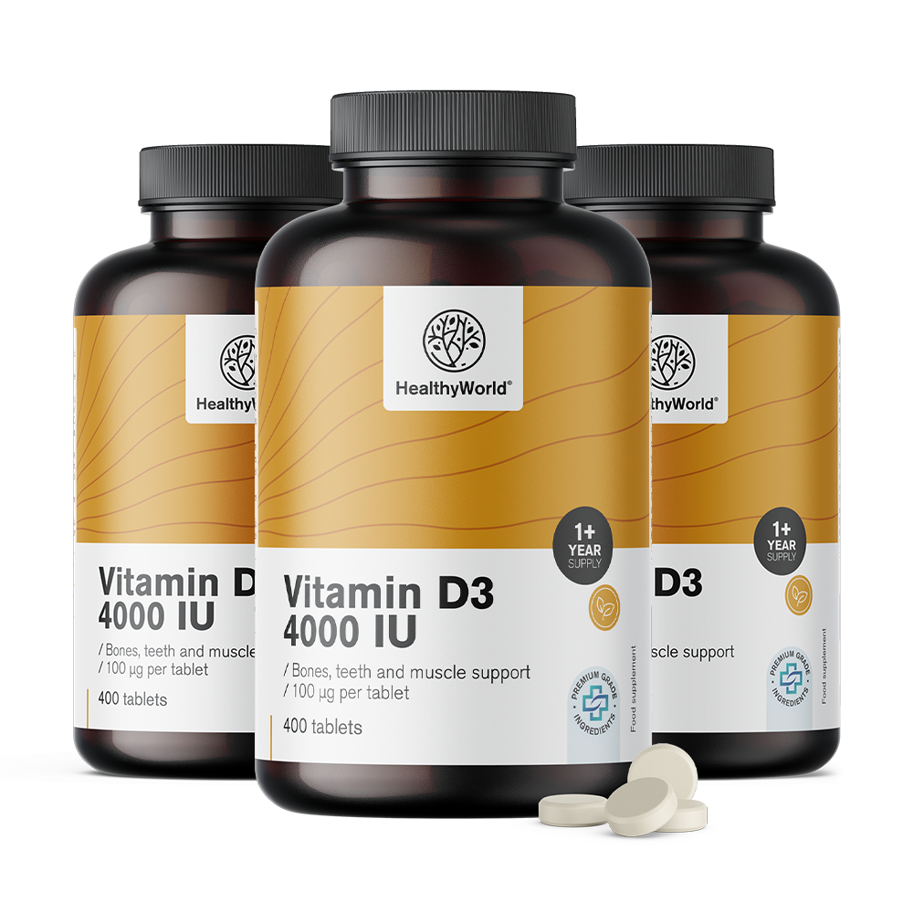 Vitamina D3 4000 es decir en presentación XL.