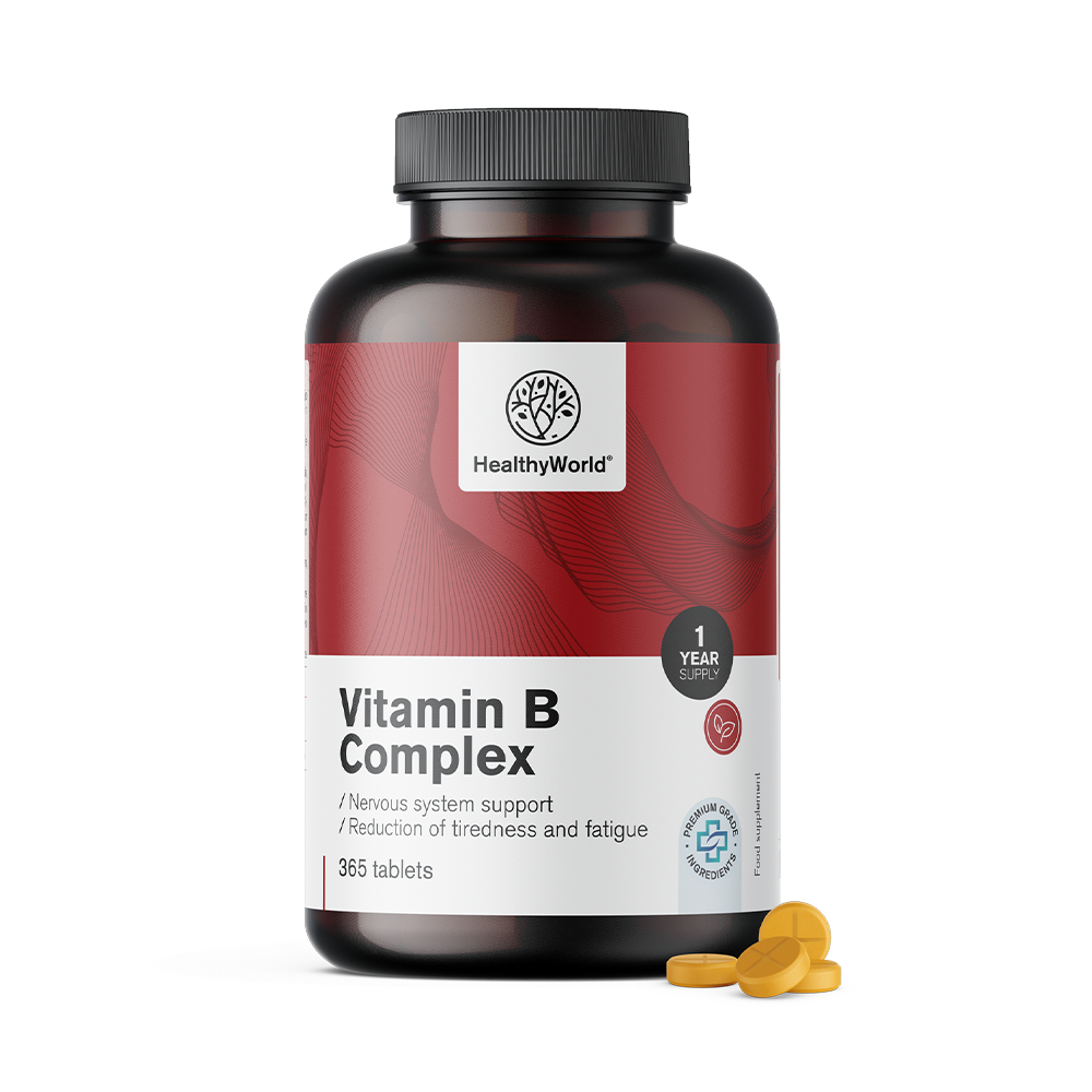Vitamina del complejo B con todos los vitaminas B.