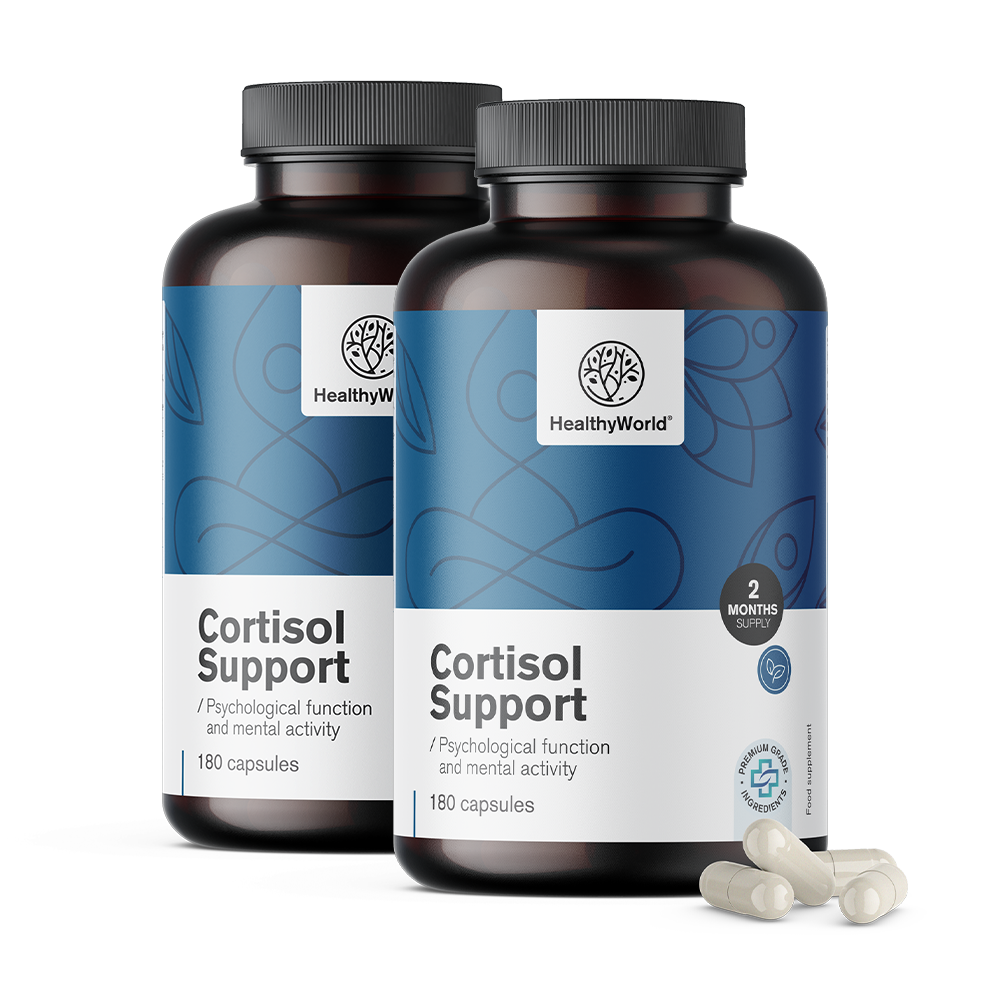 Cápsulas de soporte de cortisol para el funcionamiento cognitivo.