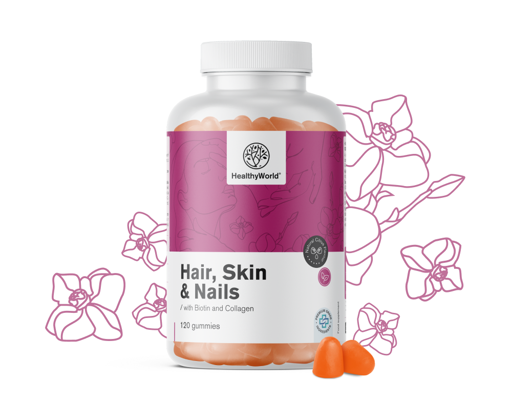Hair, Skin & Nails – Gominolas para el cabello, piel y uñas