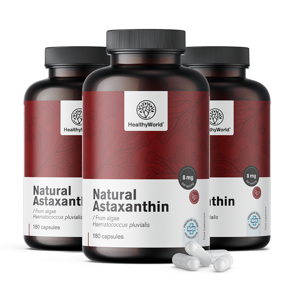 Astaxantina natural 8 mg en cápsulas