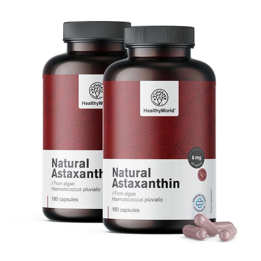 Astaxantina natural 8 mg en cápsulas