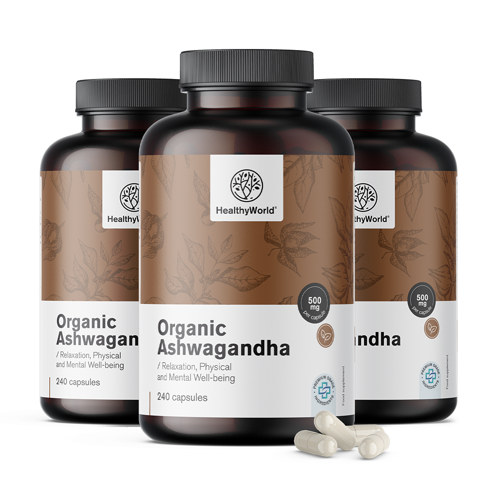 BIO Ashwagandha 500 mg en cápsulas.
