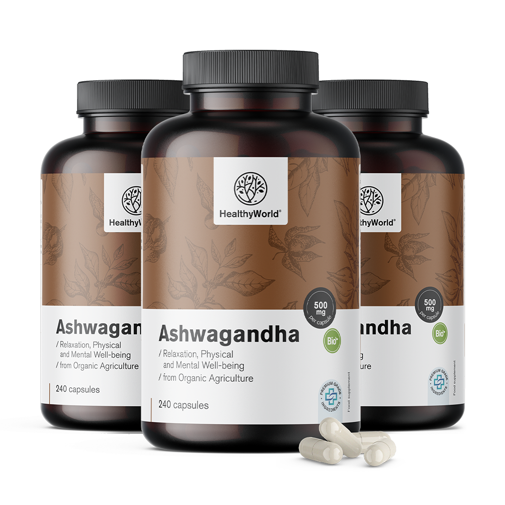 BIO Ashwagandha 500 mg en cápsulas.