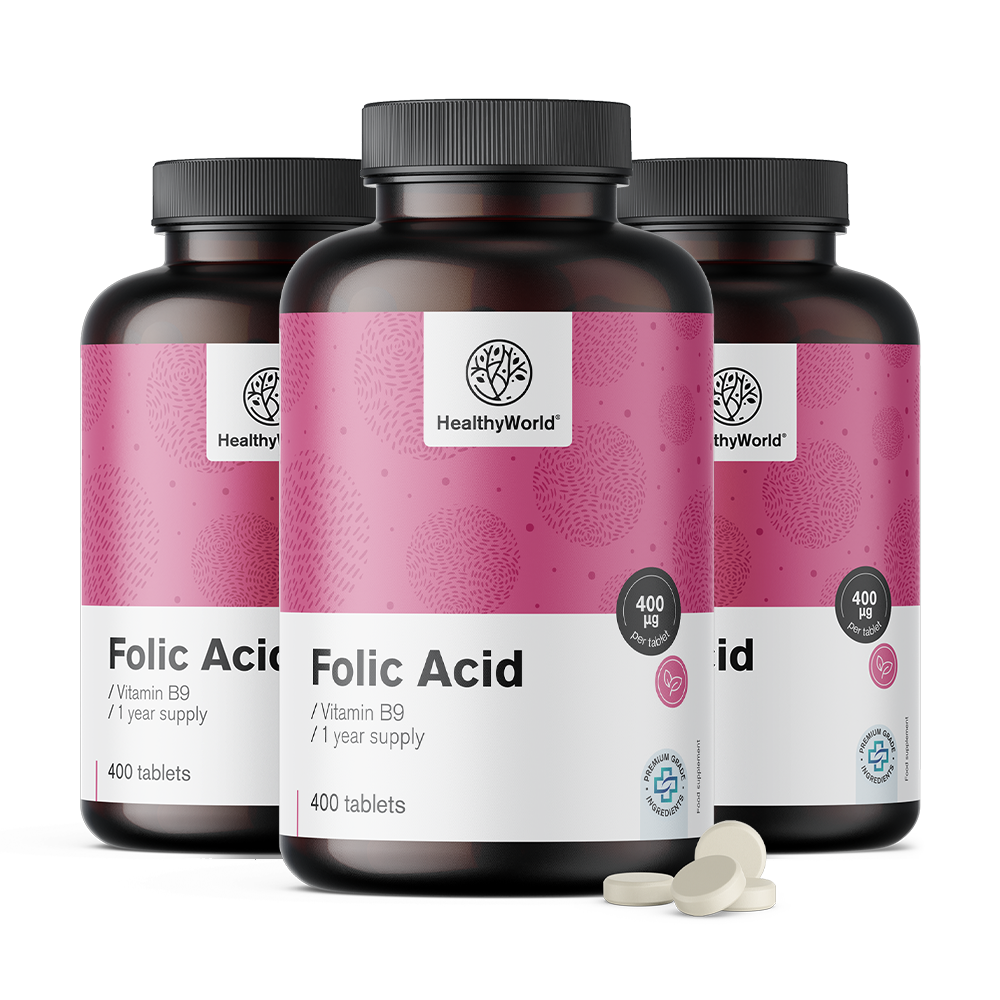 Ácido fólico 400 µg