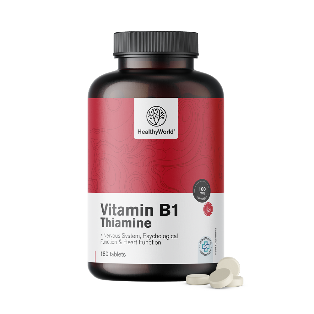 Vitamina B1 - tiamina 100 mg en tabletas