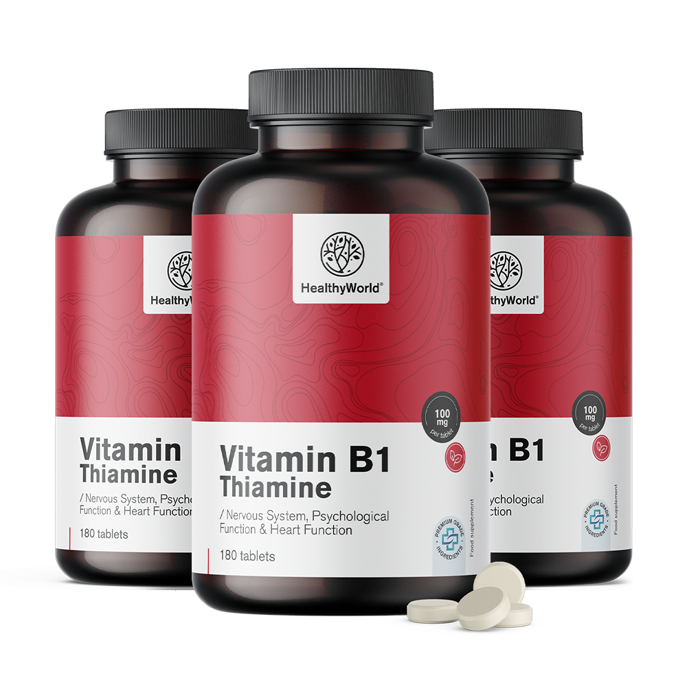 Vitamina B1 - tiamina 100 mg en tabletas