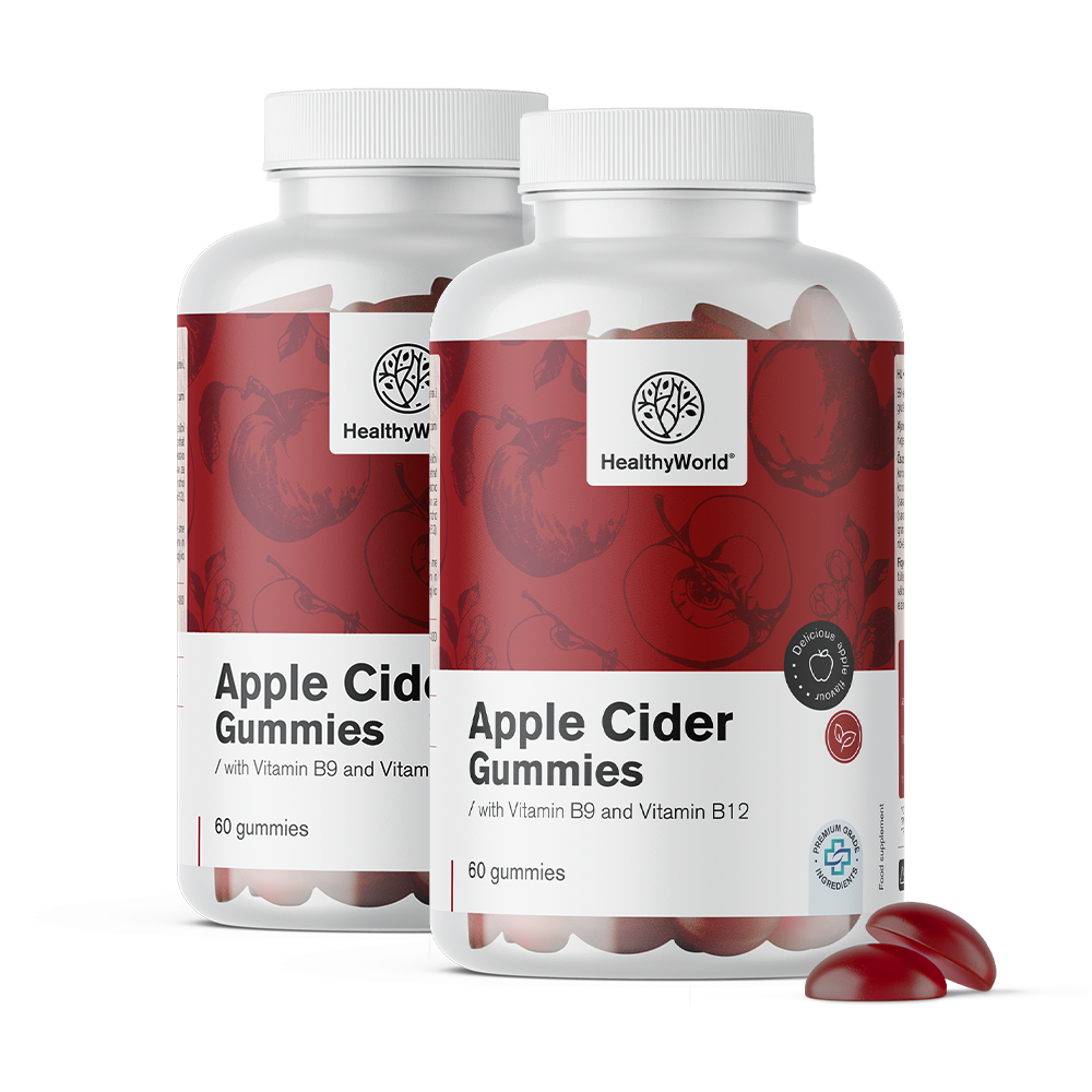 Vinagre de manzana en caramelos de goma