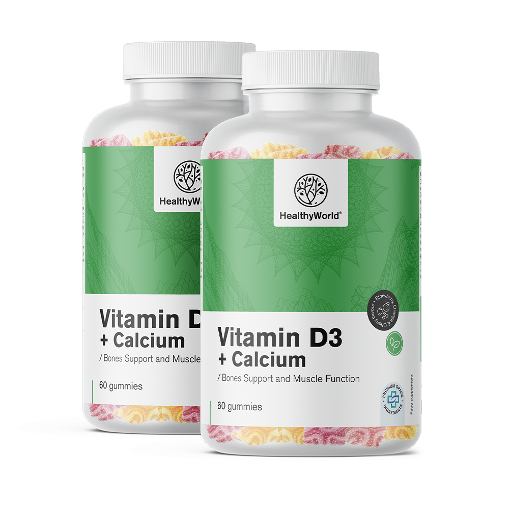 Vitamina D3 + Calcio en gominolas