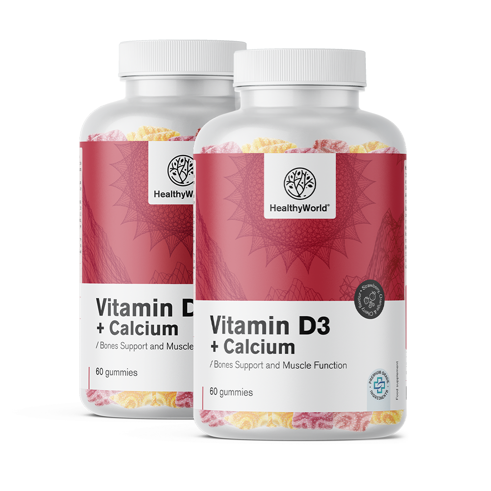 Vitamina D3 + Calcio en gominolas
