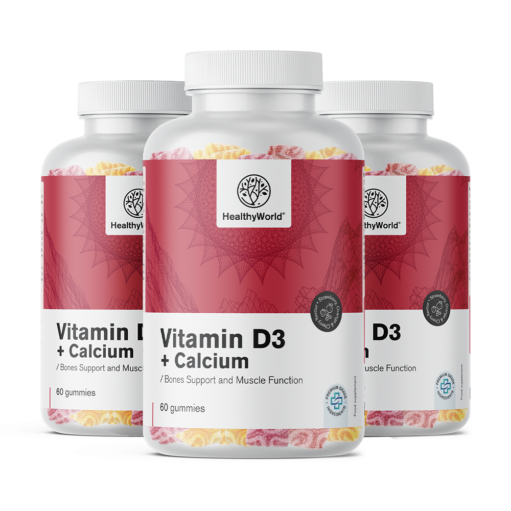 Vitamina D3 + Calcio en gominolas
