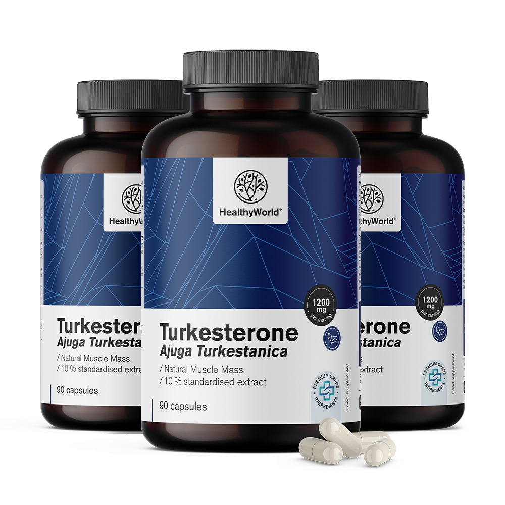 Turkesteron 1200 mg en cápsulas.