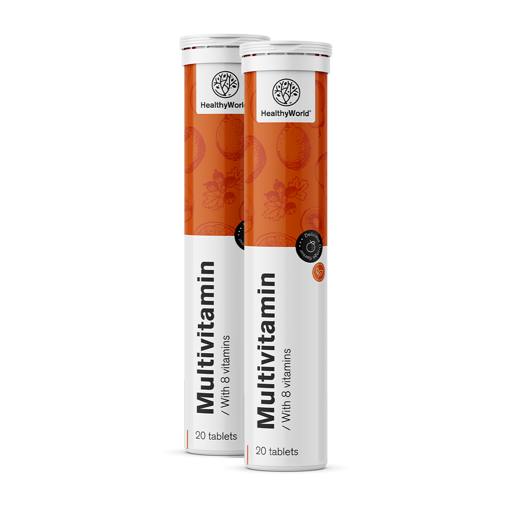 Tabletas efervescentes con multivitaminas