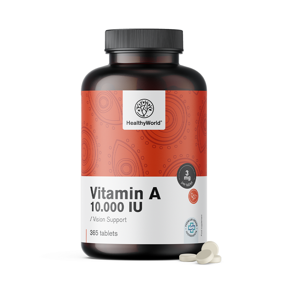 Vitamina A 10.000 UI.