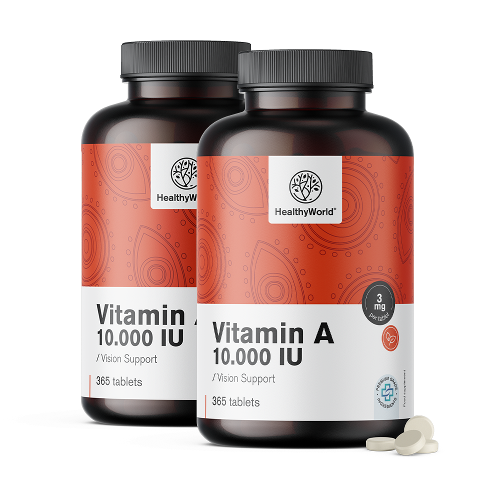 Vitamina A 10.000 UI.