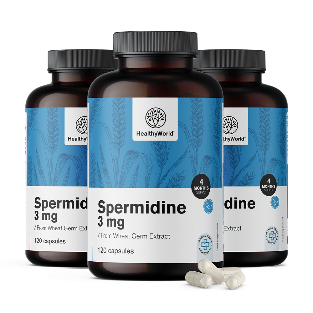 Espermidina 3 mg - a partir de extracto de brotes de trigo.