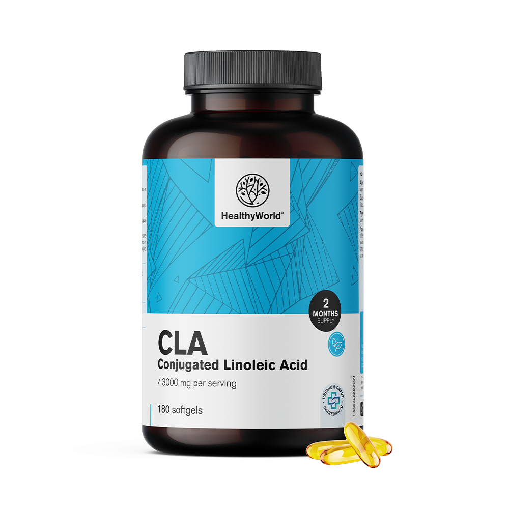 Ácido linoleico conjugado (CLA) 3000 mg.