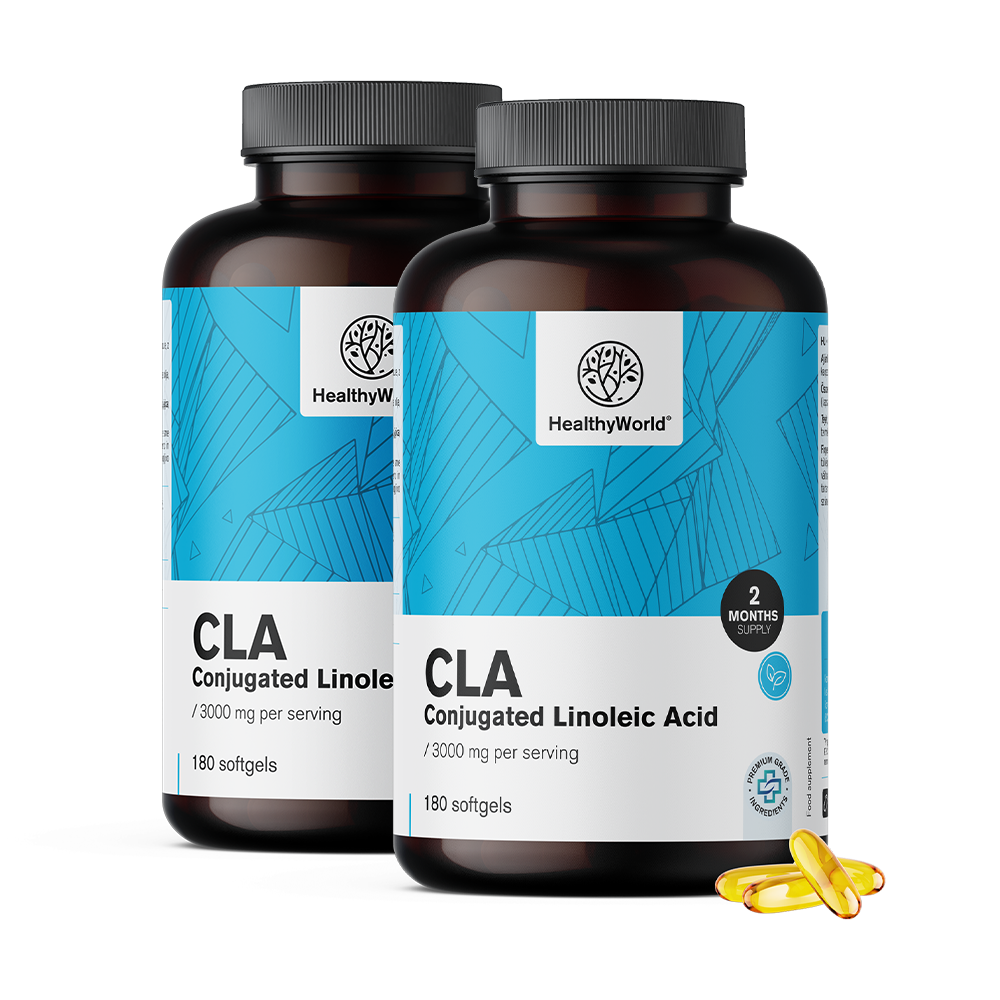 Ácido linoleico conjugado (CLA) 3000 mg.