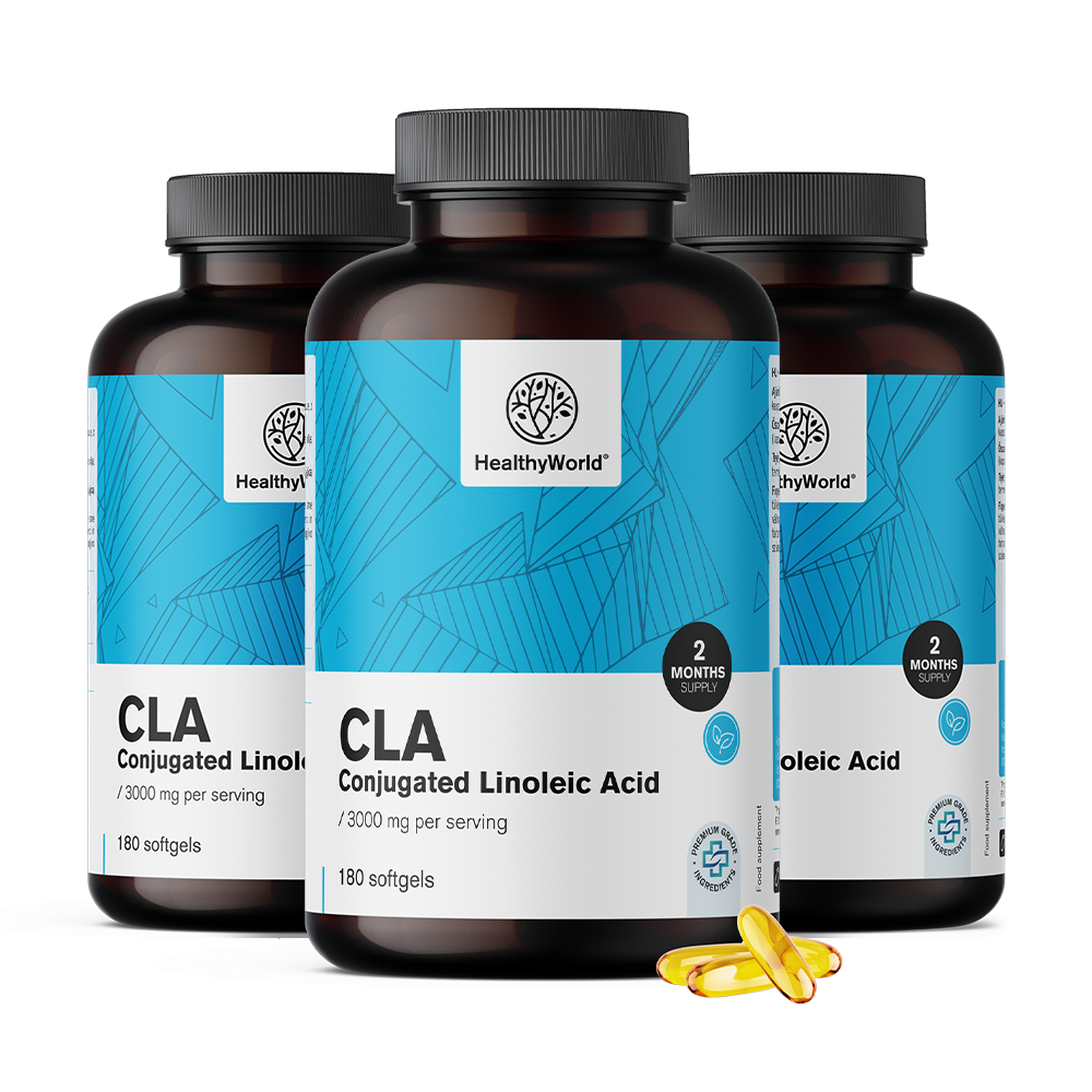 Ácido linoleico conjugado (CLA) 3000 mg.