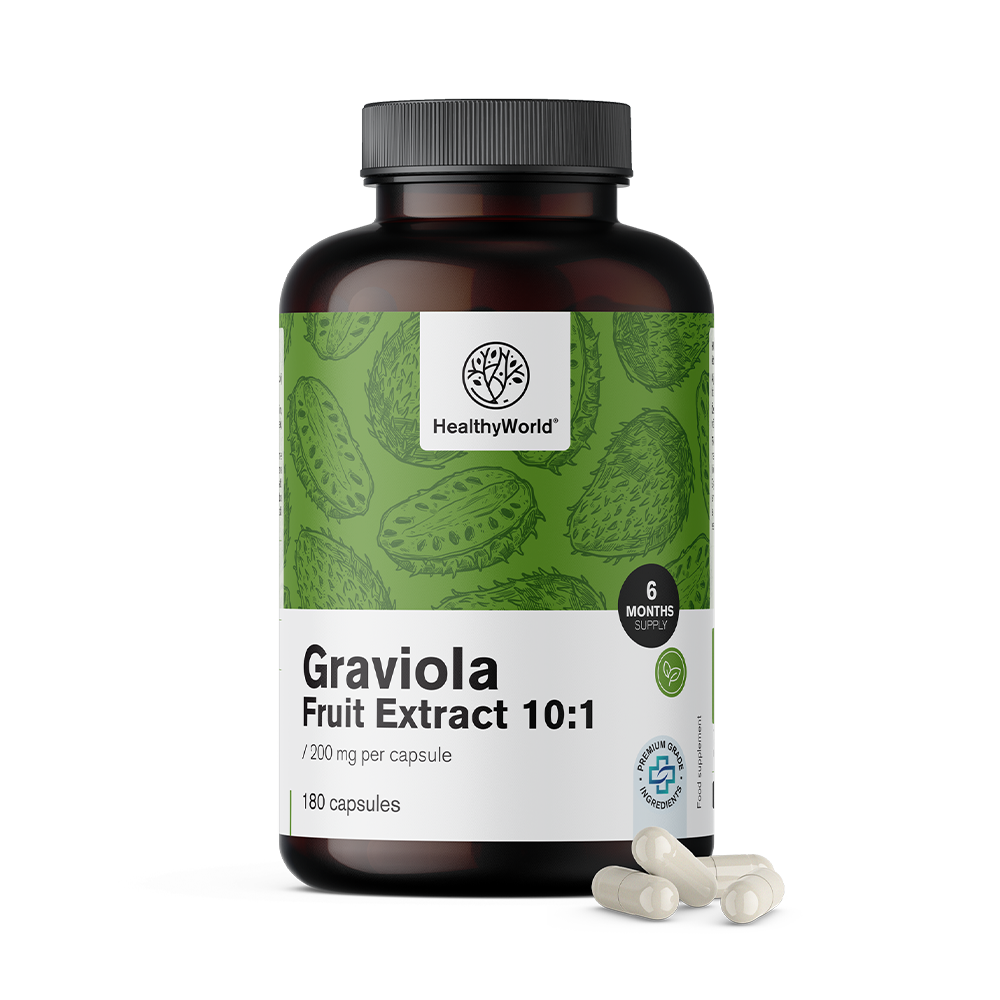 Graviola 200 mg - extracto 10:1Graviola 200 mg - extracto 10:1