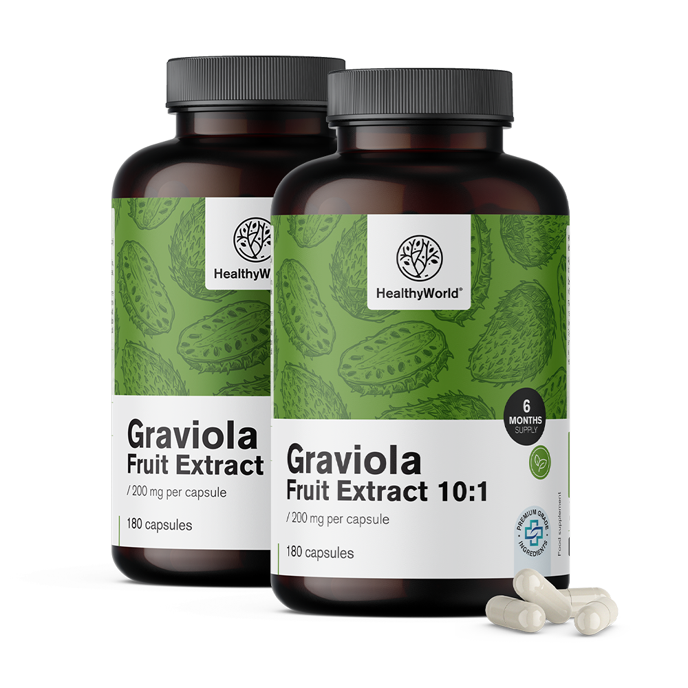 Graviola 200 mg - extracto 10:1Graviola 200 mg - extracto 10:1