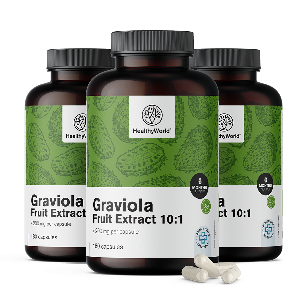 Graviola 200 mg - extracto 10:1Graviola 200 mg - extracto 10:1