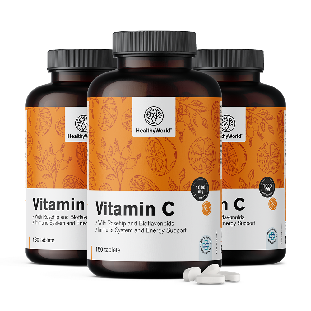 Vitamina C 1000 mg - con escaramujo y bioflavonoides