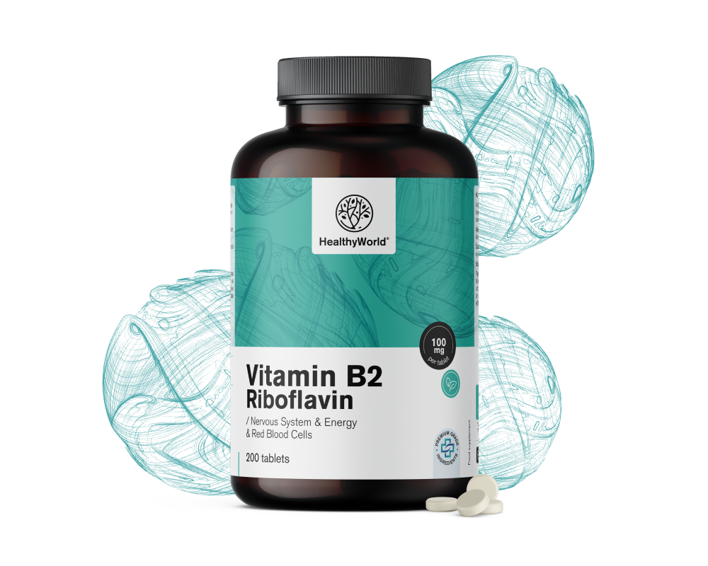 Vitamina B2 - riboflavina 100 mgVitamina B2 - riboflavina 100&nbsp;mg