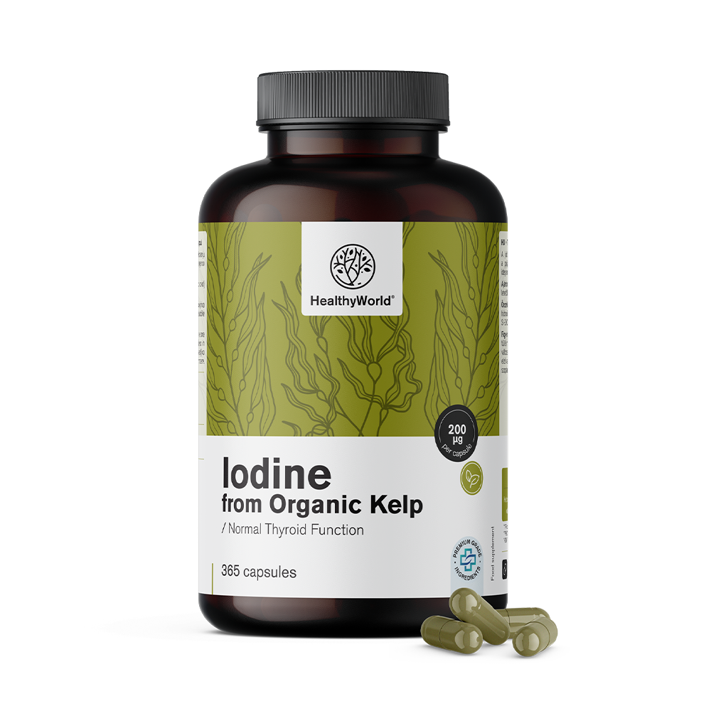 Yodo natural 200 µg - de algas BIO kelp. Yodo natural 200 µg - de algas BIO kelp.