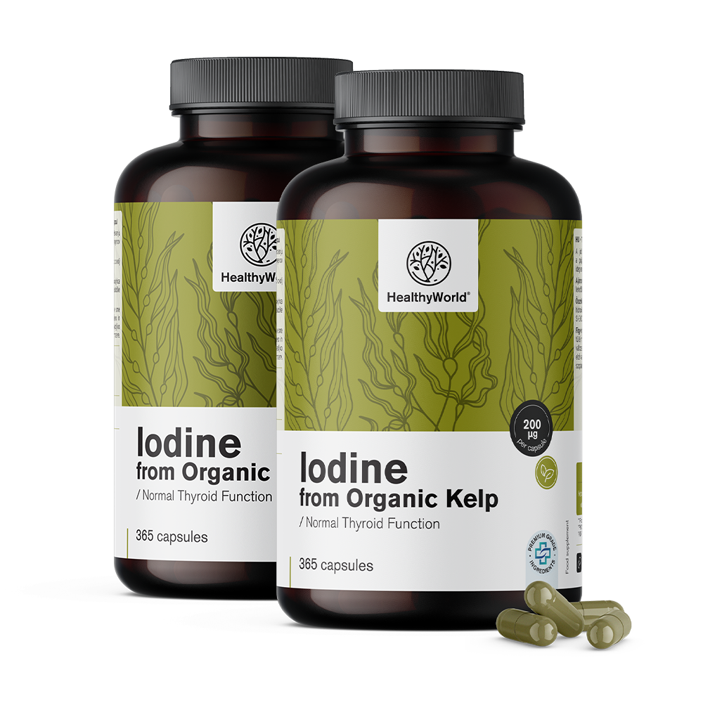 Yodo natural 200 µg - de algas BIO kelp. Yodo natural 200 µg - de algas BIO kelp.