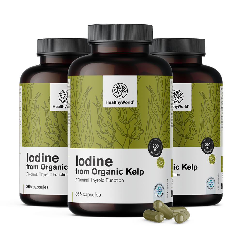Yodo natural 200 µg - de algas BIO kelp. Yodo natural 200 µg - de algas BIO kelp.