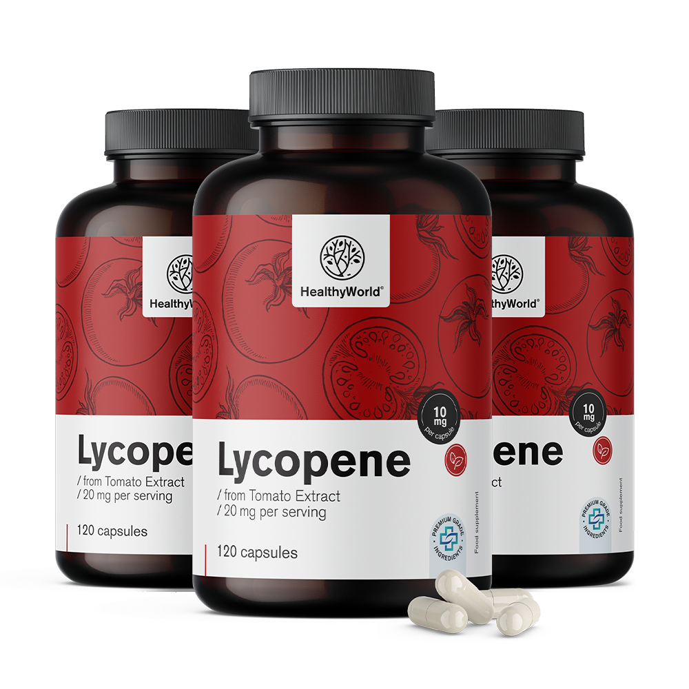 Licopeno 10 mg - de extracto de tomate. Licopeno 10 mg - de extracto de tomate.