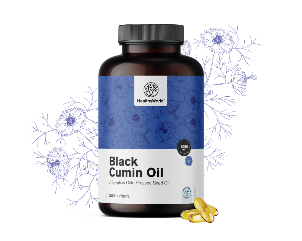 Aceite de comino negro 1000&nbsp;mg