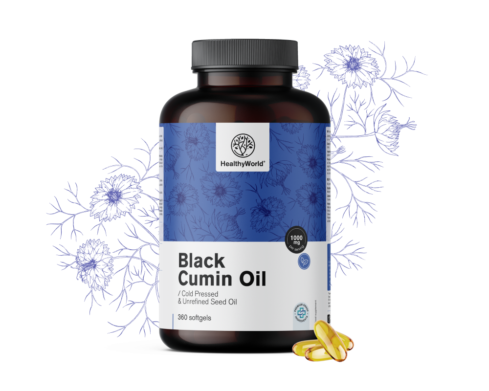Aceite de comino negro 1000&nbsp;mg