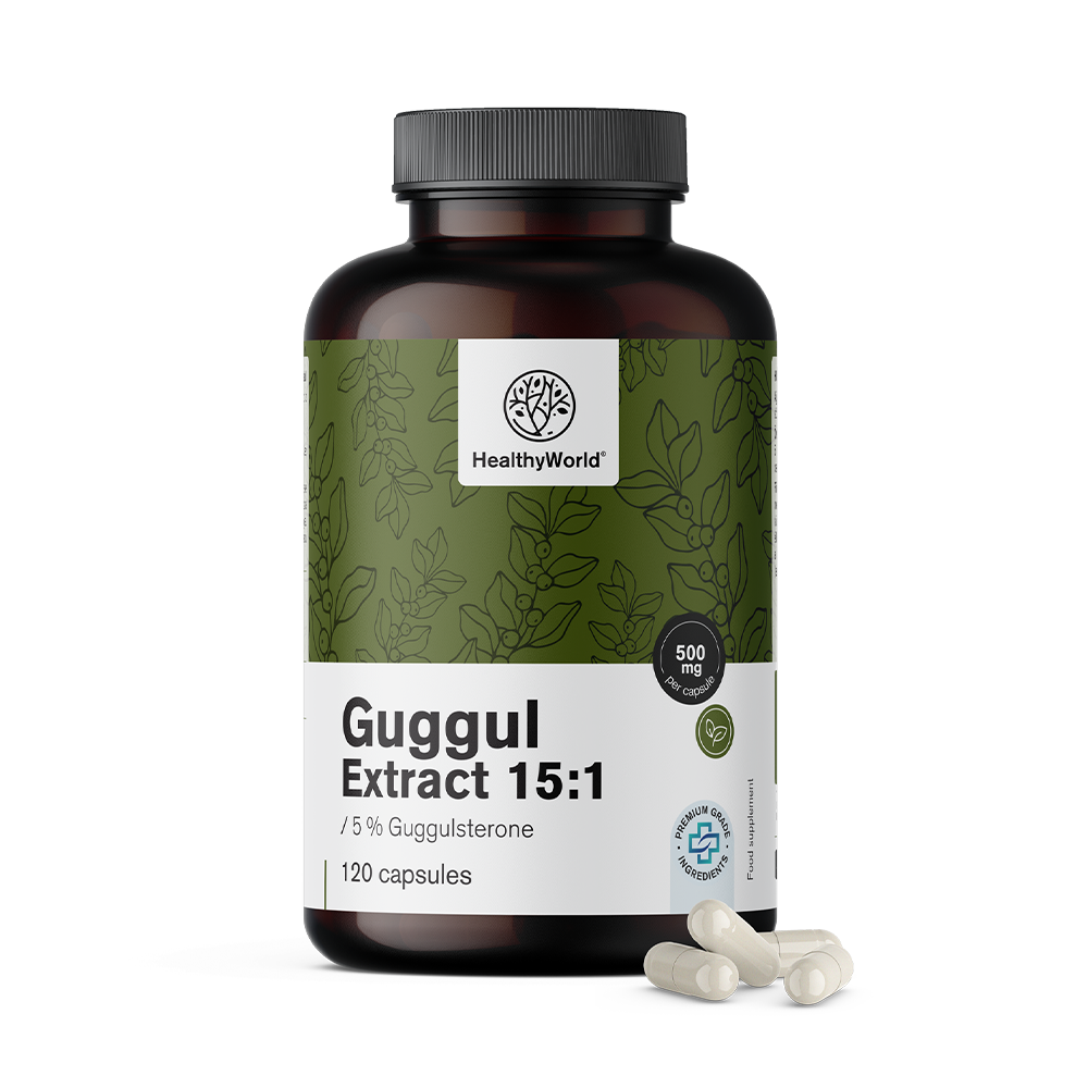 Guggul 500 mg - extracto 15:1Guggul 500 mg - extracto 15:1