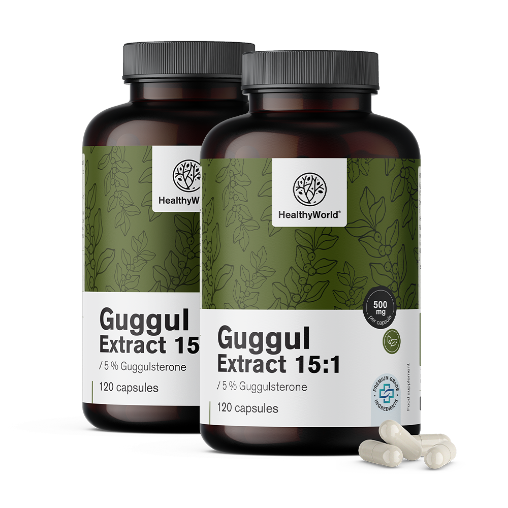 Guggul 500 mg - extracto 15:1Guggul 500 mg - extracto 15:1