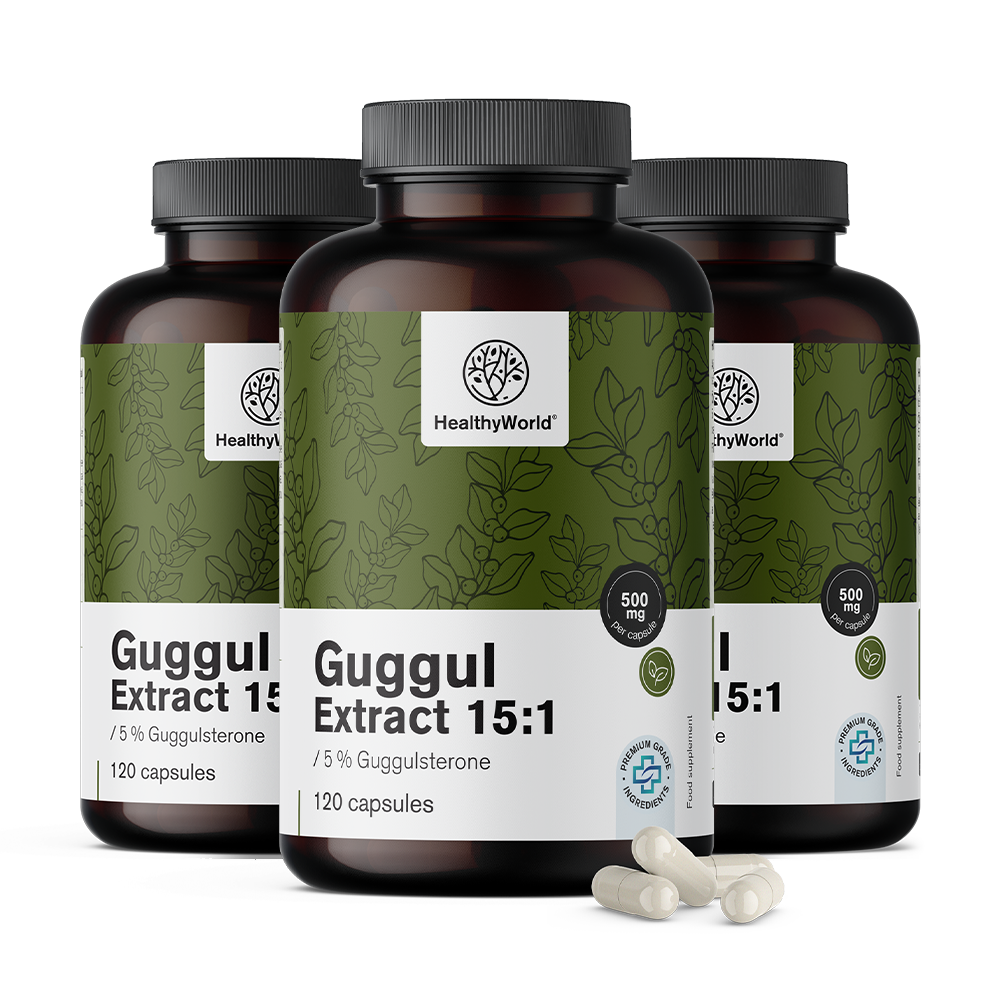 Guggul 500 mg - extracto 15:1Guggul 500 mg - extracto 15:1