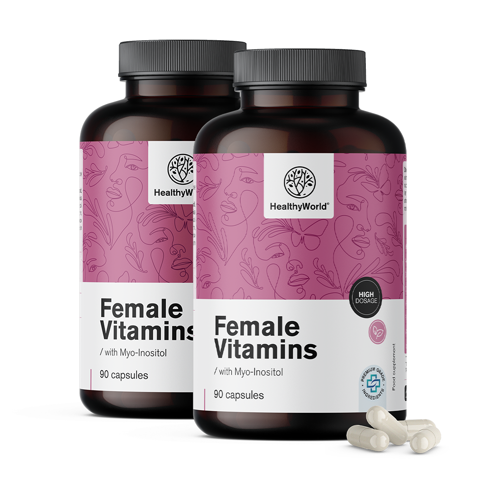 Vitaminas para mujeres con mio-inositol.