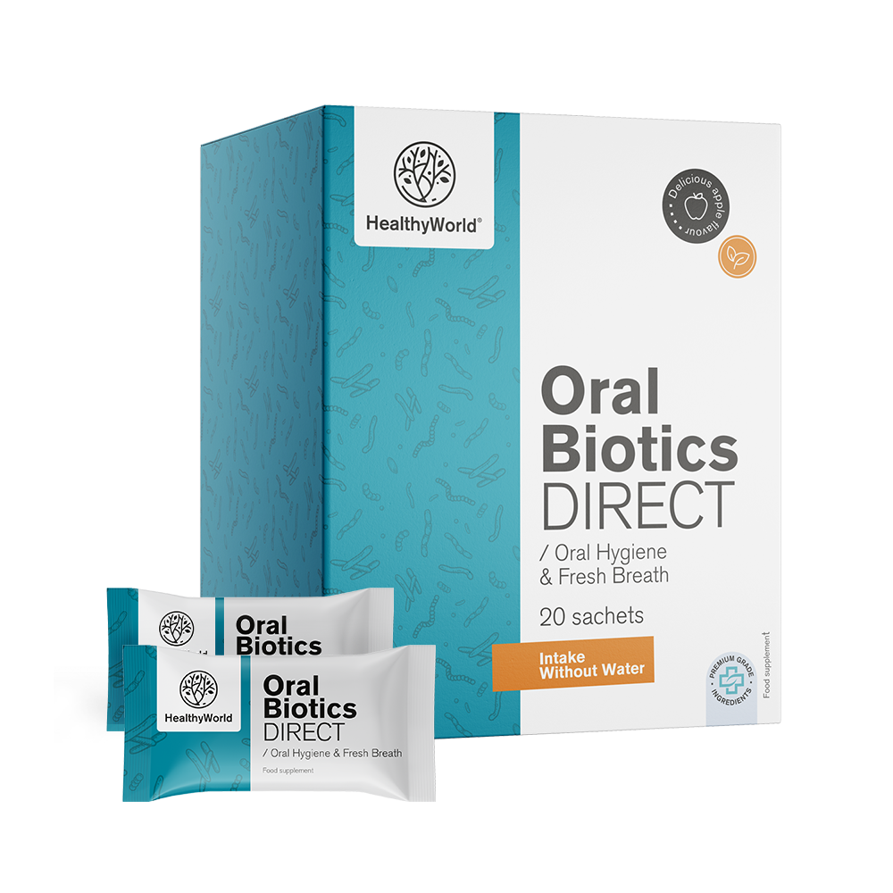 Oral Biotics DIRECT. El texto a traducir es una descripción del producto suplemento alimenticio.
