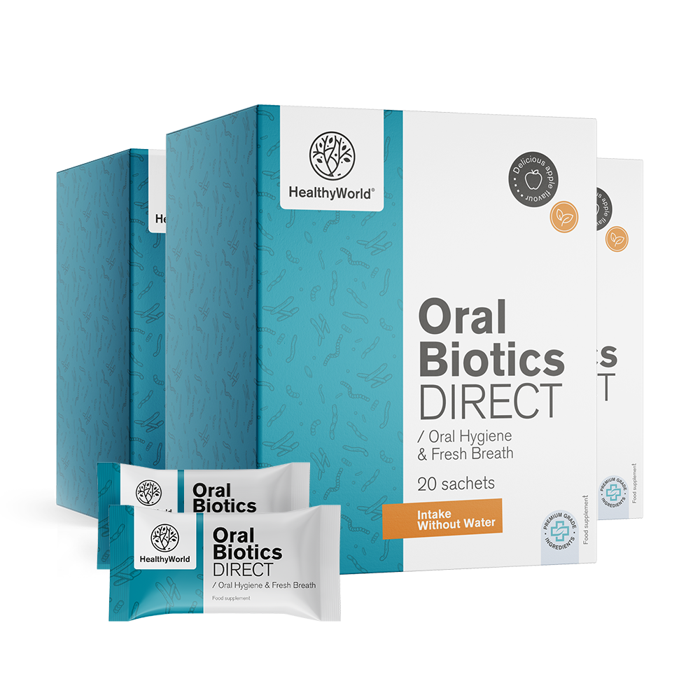 Oral Biotics DIRECT. El texto a traducir es una descripción del producto suplemento alimenticio.