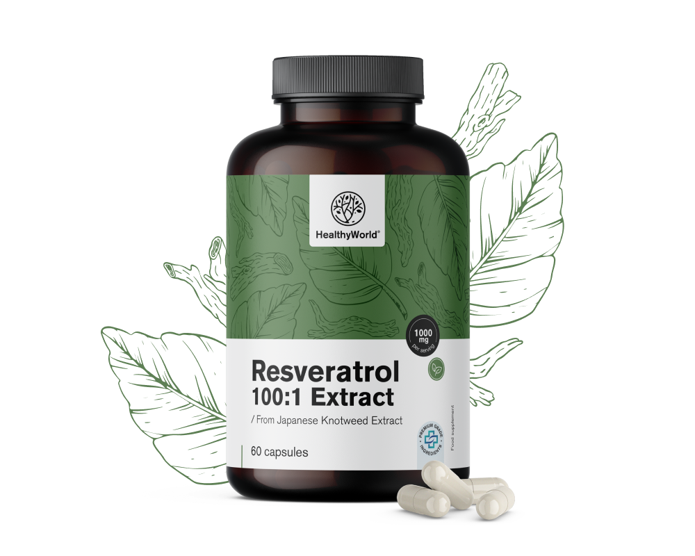 Resveratrol 1000 mg - extracto 100:1