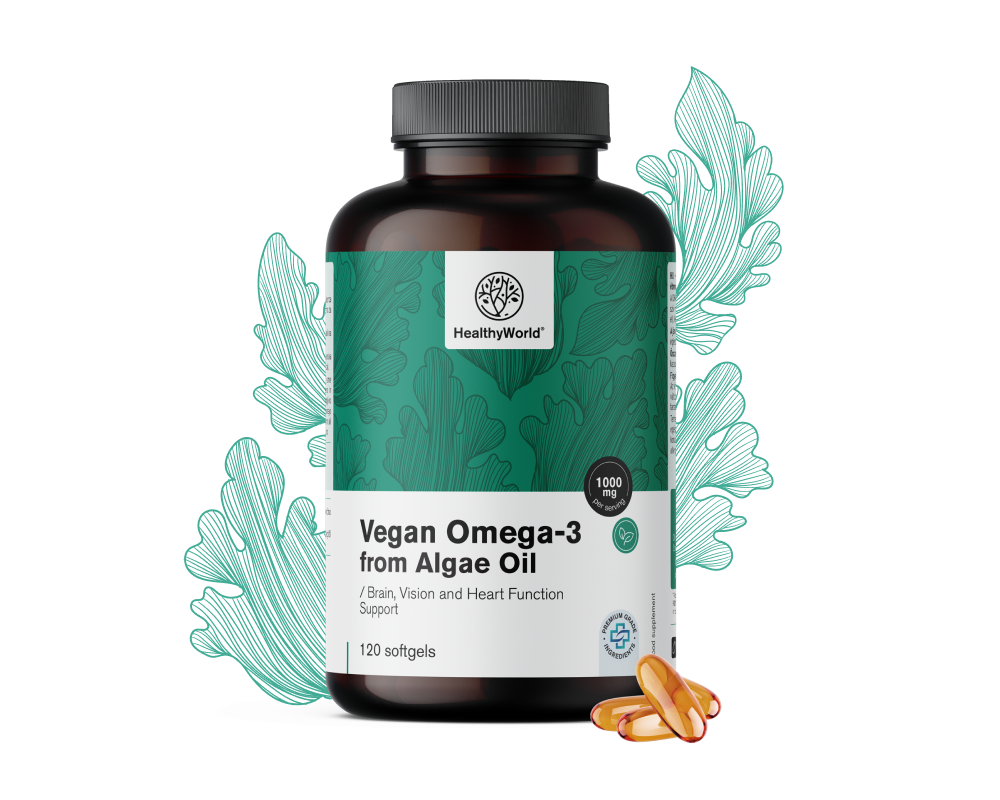 Omega-3 vegano 1000 mg – de algas