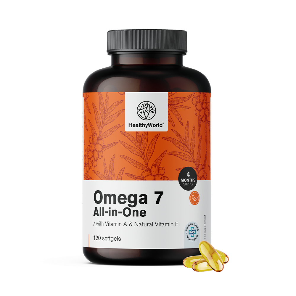 Omega-7 All-in-One. Omega-7 All-in-One es un suplemento alimenticio completo.