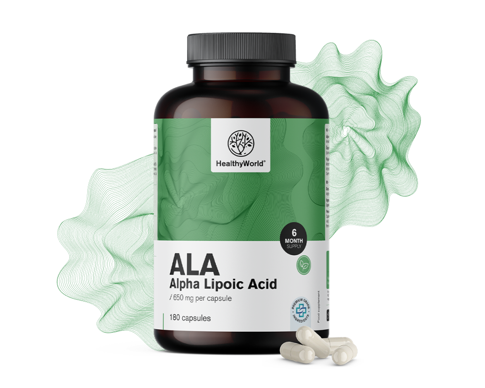 ALA – ácido alfa lipoico 650&nbsp;mg