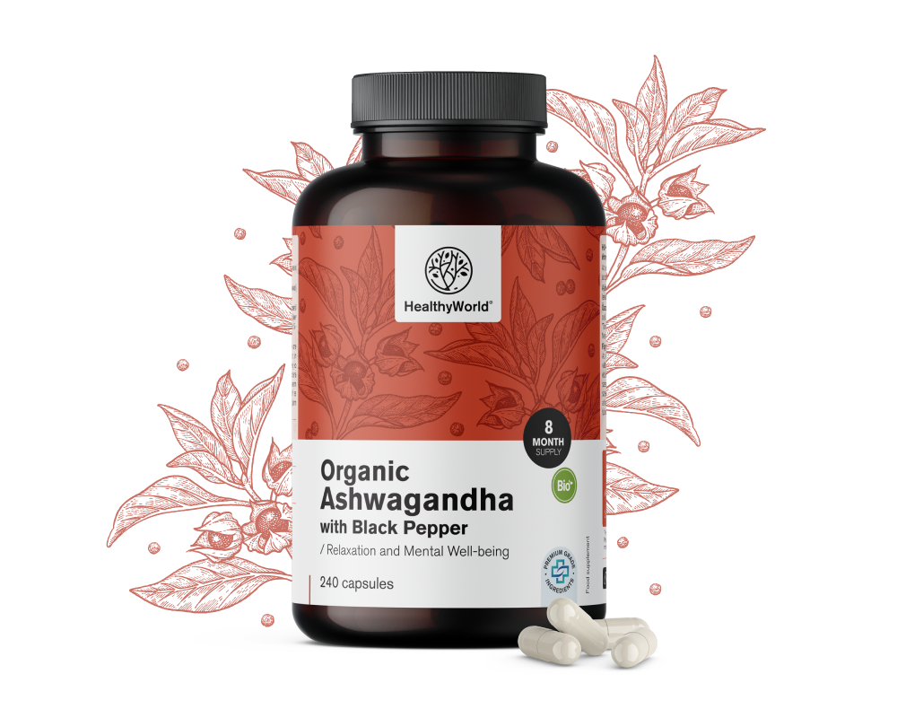 BIO Ashwagandha con pimienta negra