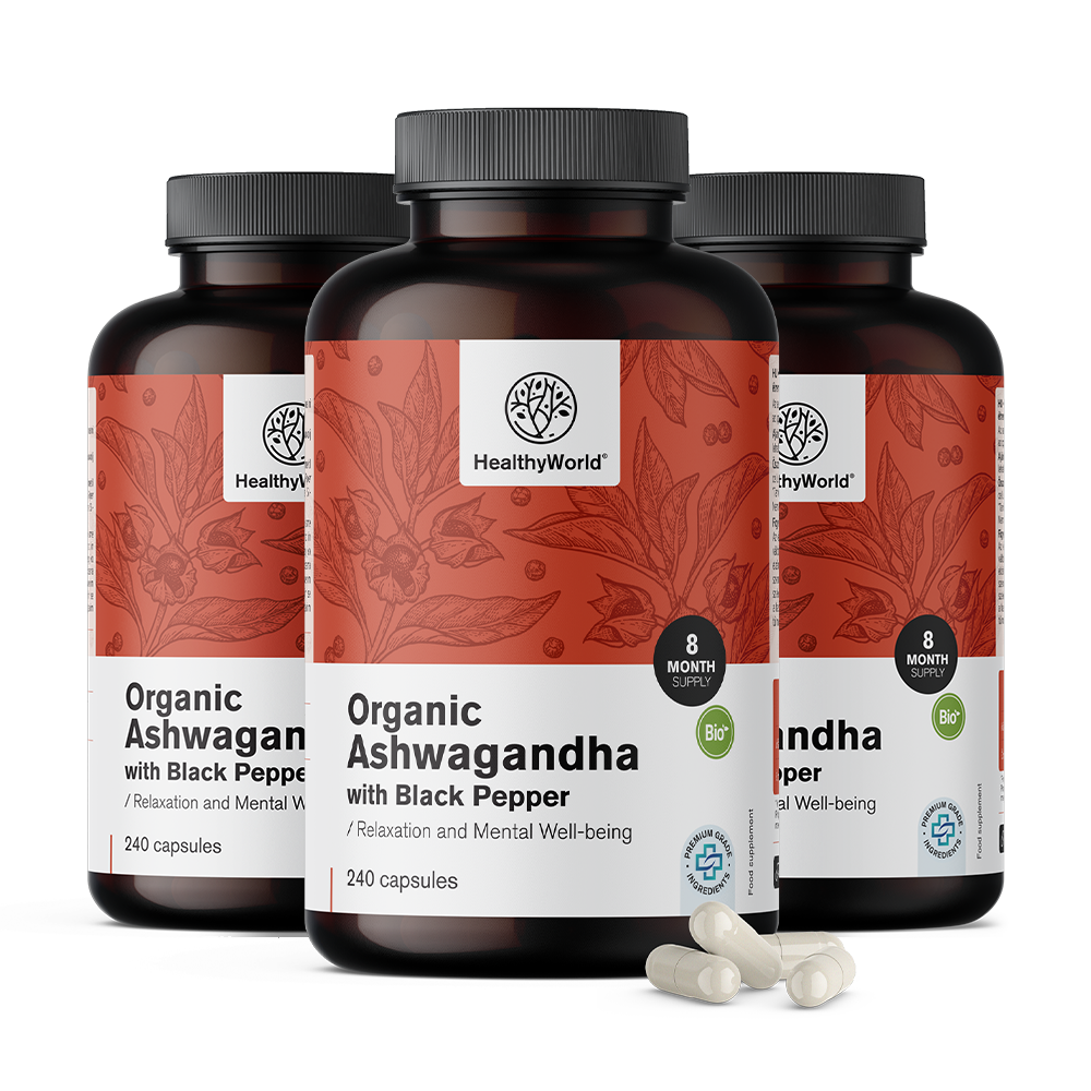 BIO Ashwagandha with black pepper.