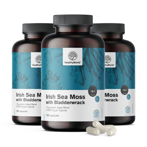 3x Musgo de Irlanda 4000 mg, en total 540 cápsulas